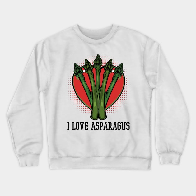 Vegetable Asparagus Crewneck Sweatshirt by Lumio Gifts